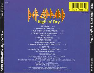 Def Leppard · High'n'Dry · Scans