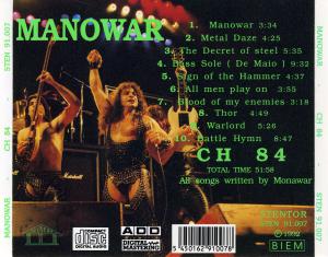 Manowar · CH 84 (Bootleg) · Covers