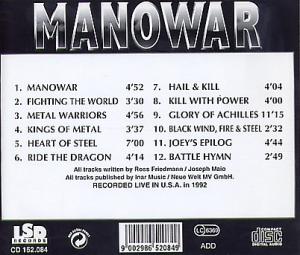 Manowar · Live USA (Bootleg) · Covers