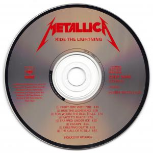 Metallica · Ride The Lightning · Artwork