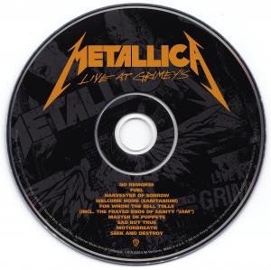 Metallica · Live At Grimey's · Artwork