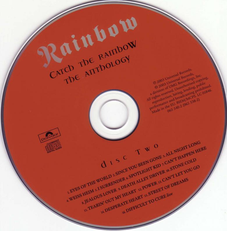 Rainbow · Catch The Rainbow - The Anthology (2CD) · CD2